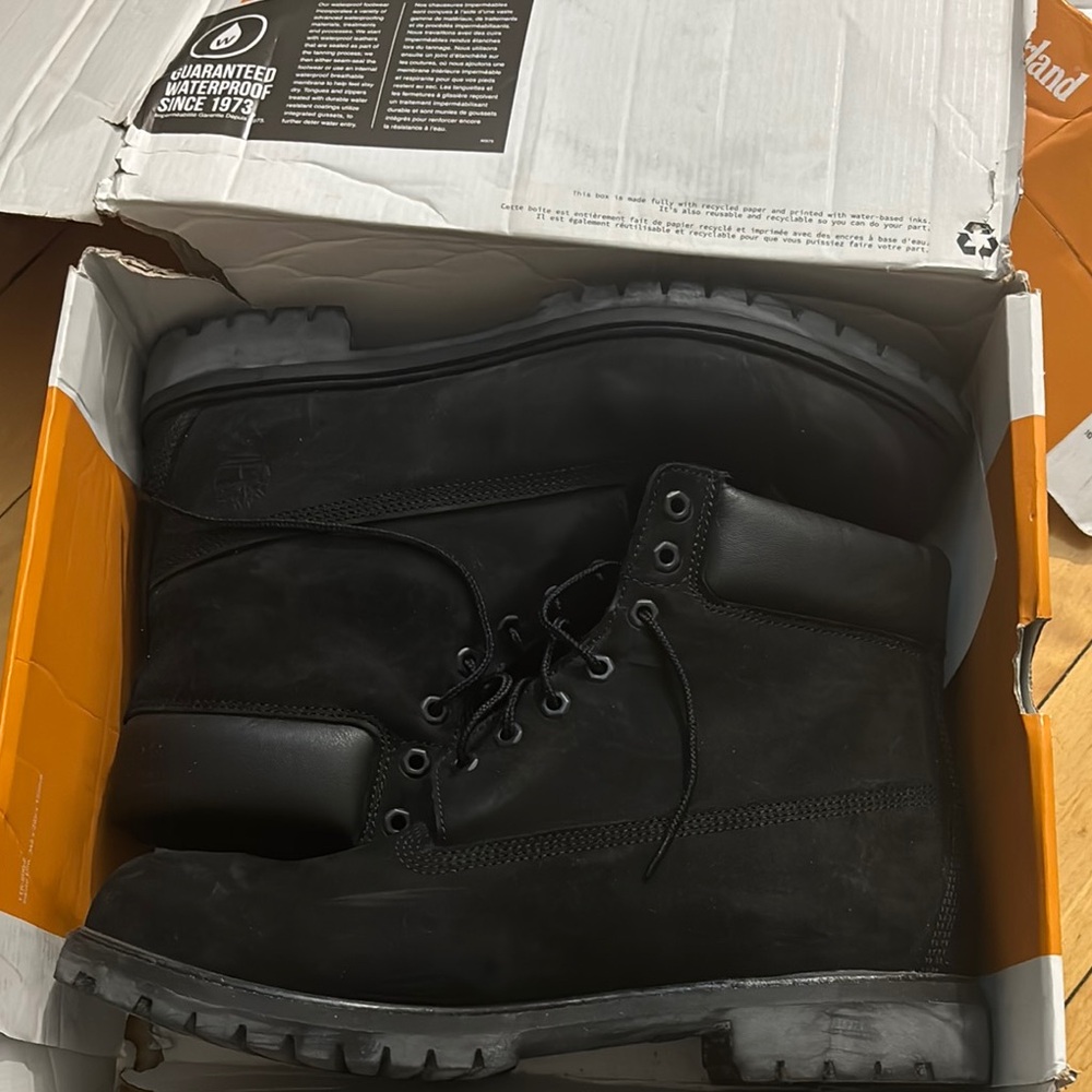 Timberland Black Boots Durable Waterproof Design